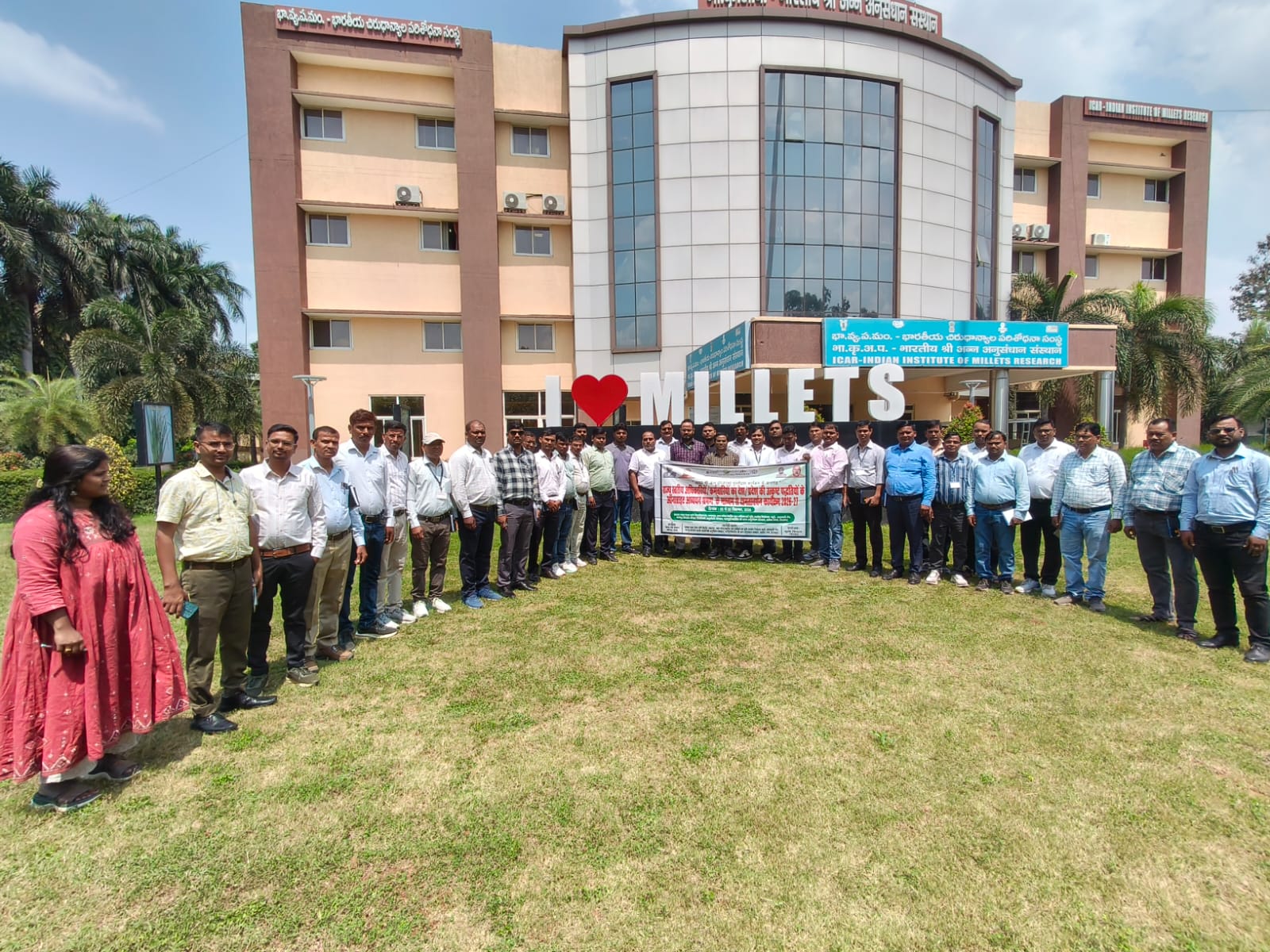 Bhawana programme participants at ICAR–Indian Institute of Millets Research